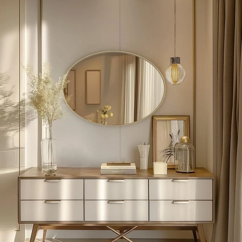 Gold Framed Vanity Mirror